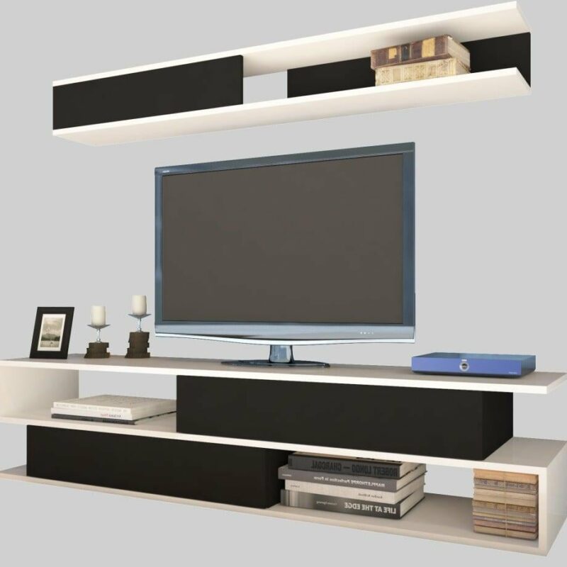 ⁦طاولة تلفزيون موديل SIMS Black⁩ - الصورة ⁦2⁩